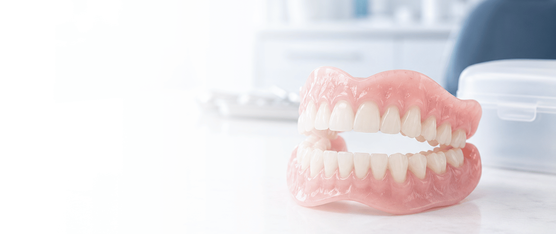 Patient being fitted with new dentures in Rawalpindi at DentoCorrect Bahria Town
