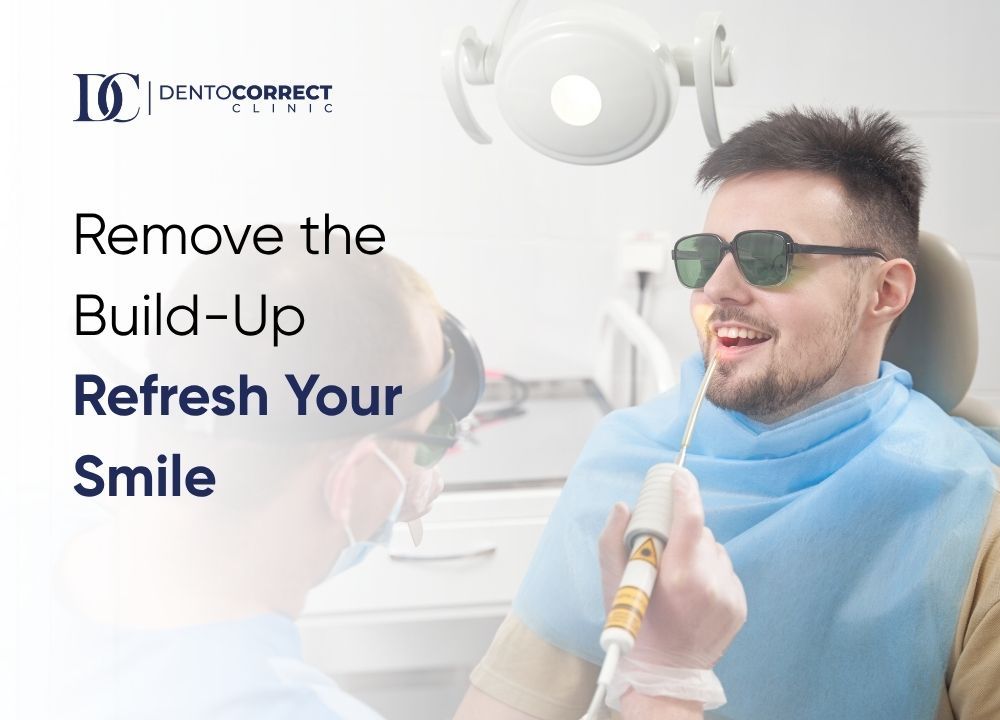 Dentist performing teeth scaling and polishing in Islamabad