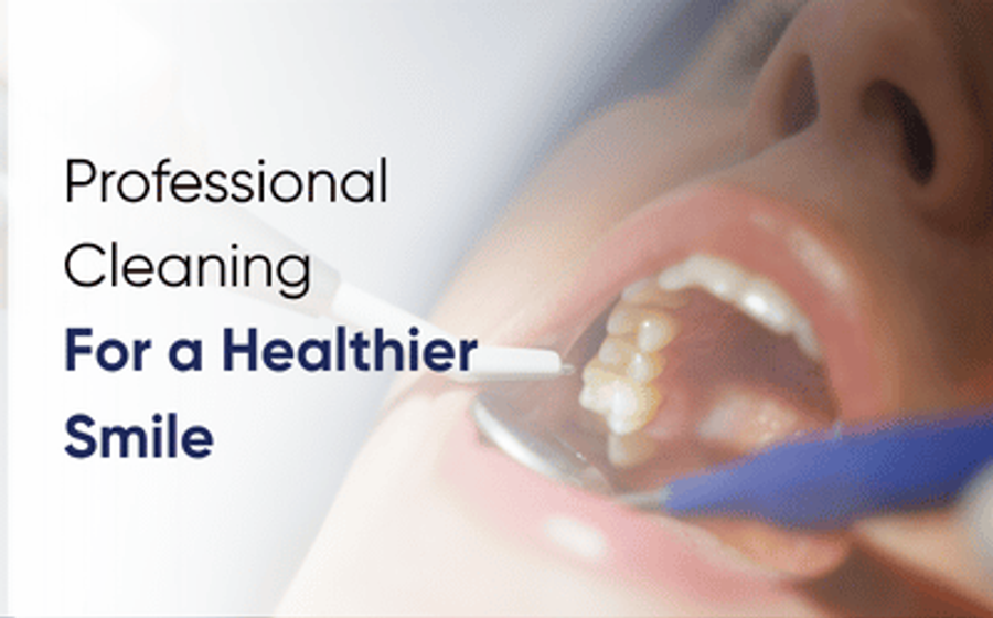 Dentist performing teeth scaling and polishing in Faisalabad at DentoCorrect clinic