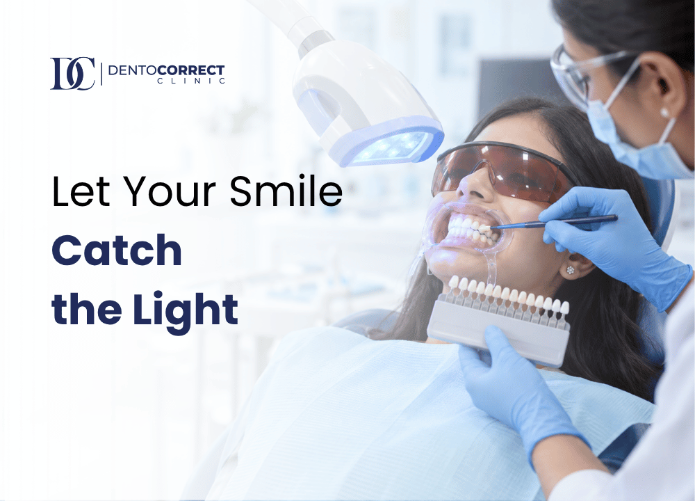 Professional teeth whitening in Karachi at the DentoCorrect PECHS clinic