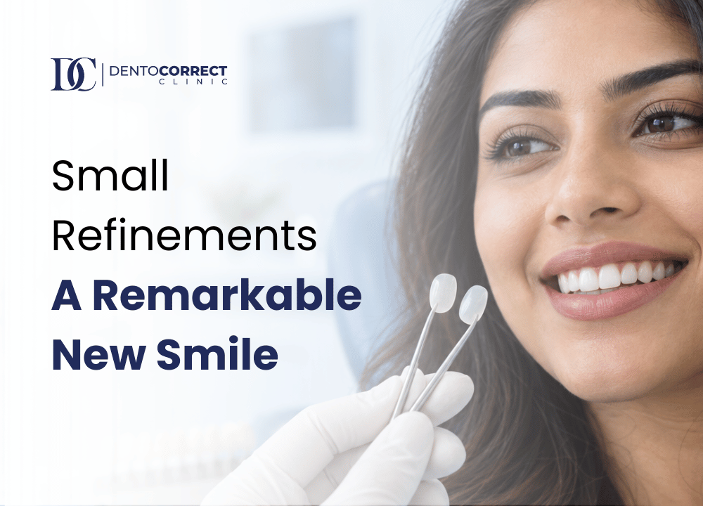 Porcelain veneers for worn front teeth at DentoCorrect Rawalpindi, Bahria Town