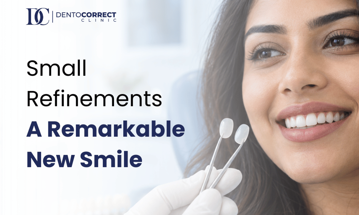 Porcelain veneers for worn front teeth at DentoCorrect Rawalpindi, Bahria Town