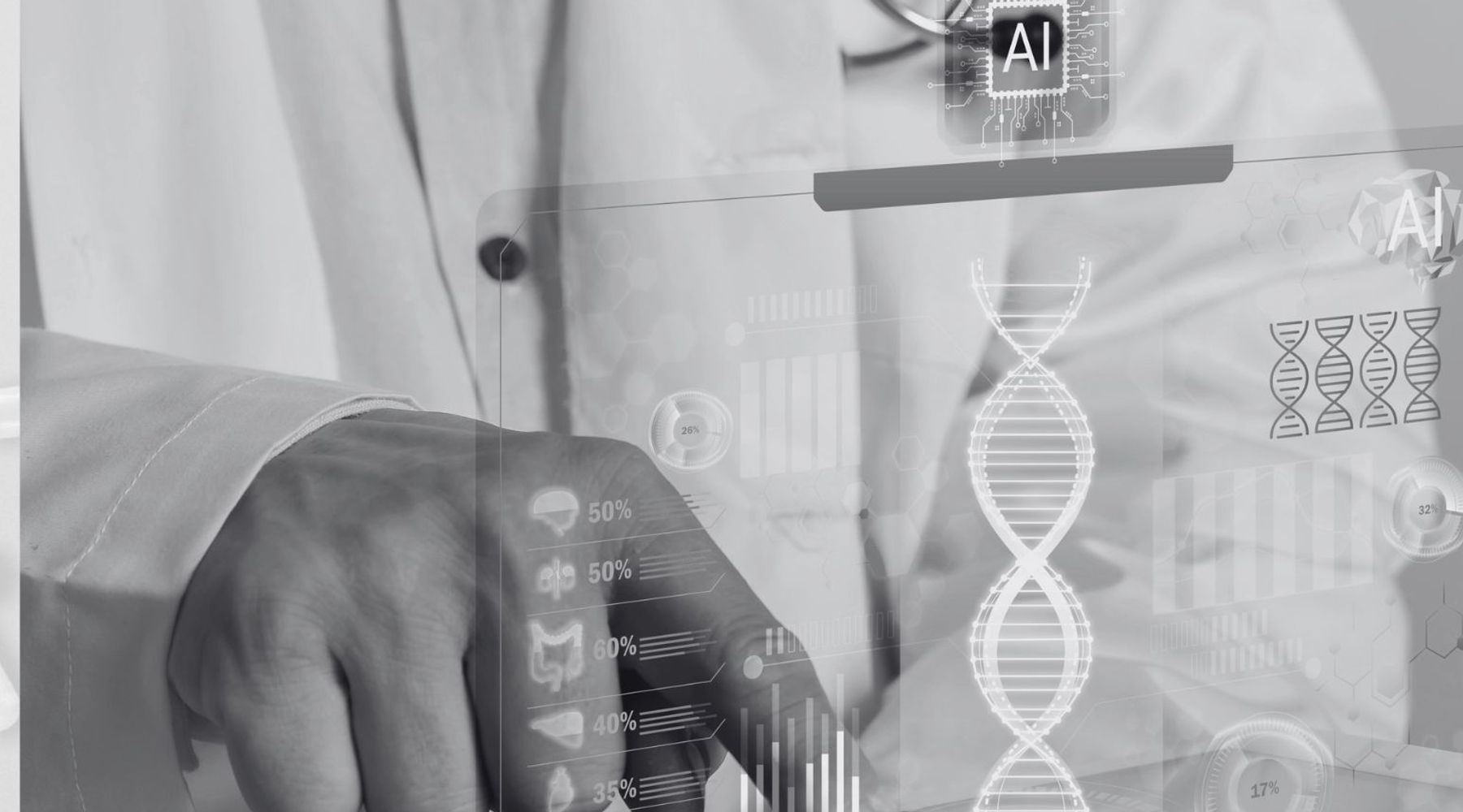 Photo of a doctor working on a iPad for Wellness and health services M&A industry reports for SDR Ventures.