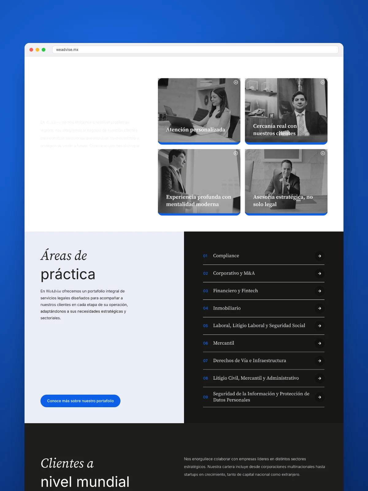 Web WeAdvise — vista 2