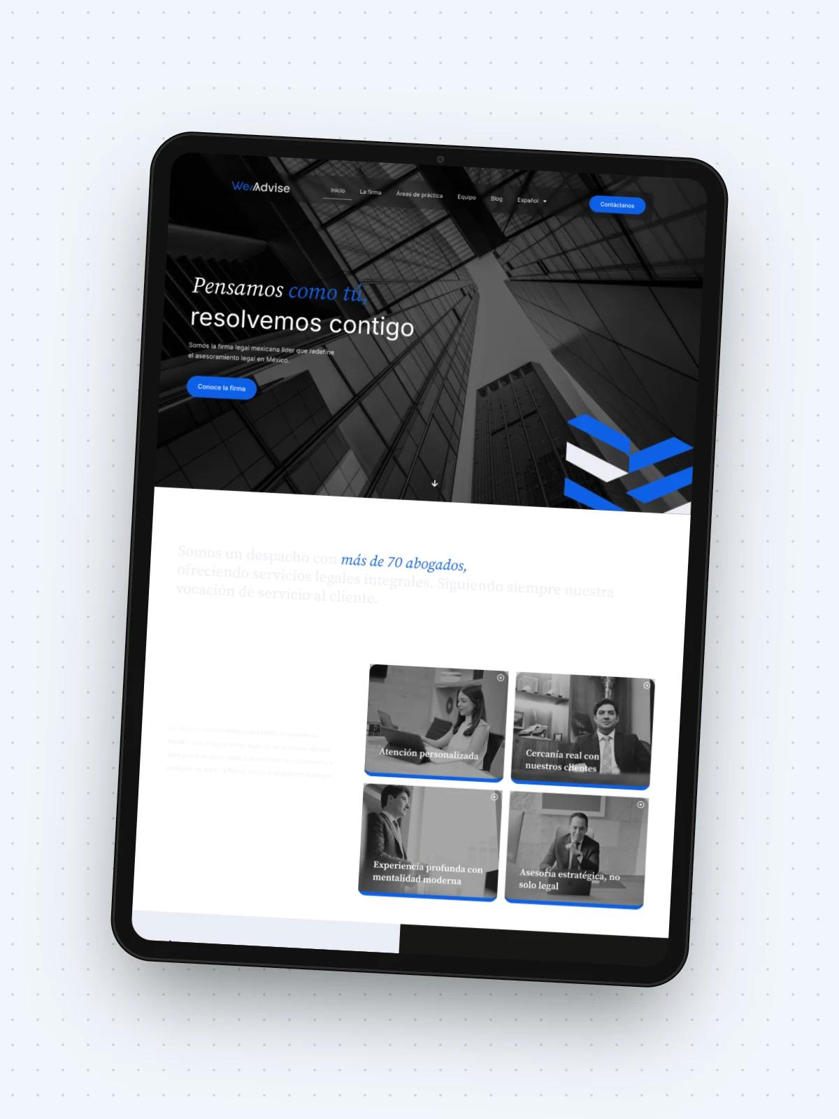 Web WeAdvise — vista 3