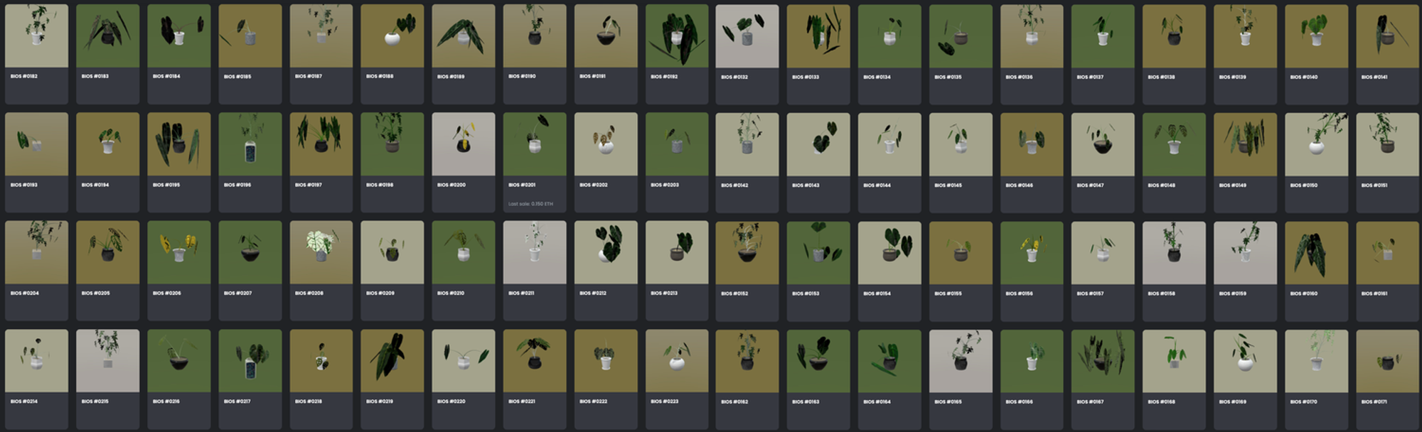 (BIOS: Living NFTs on Opensea, captured on 1 Dec 2022)