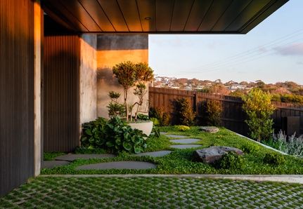 Jan Juc Coastal Garden and Landscape Design front entry of house