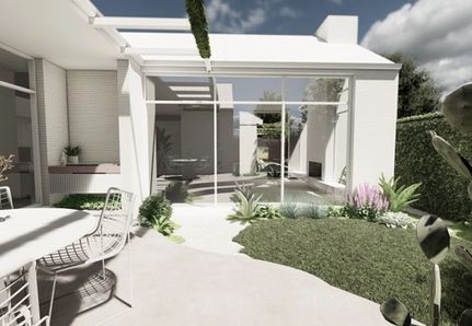 Dining alfresco area by Mint Pool and Landscape for Norsu home