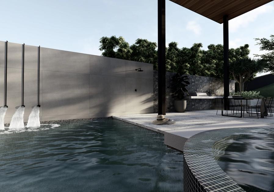 Pool spa and landscape design Keilor Melbourne