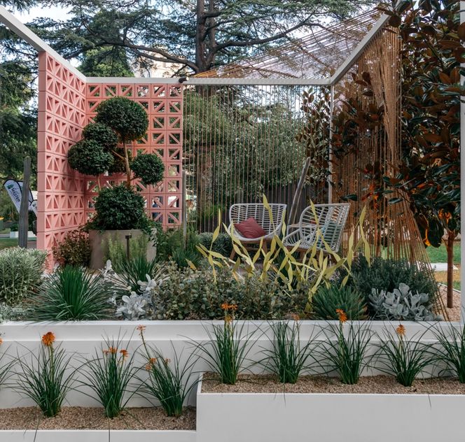 courtyard garden in exhibition