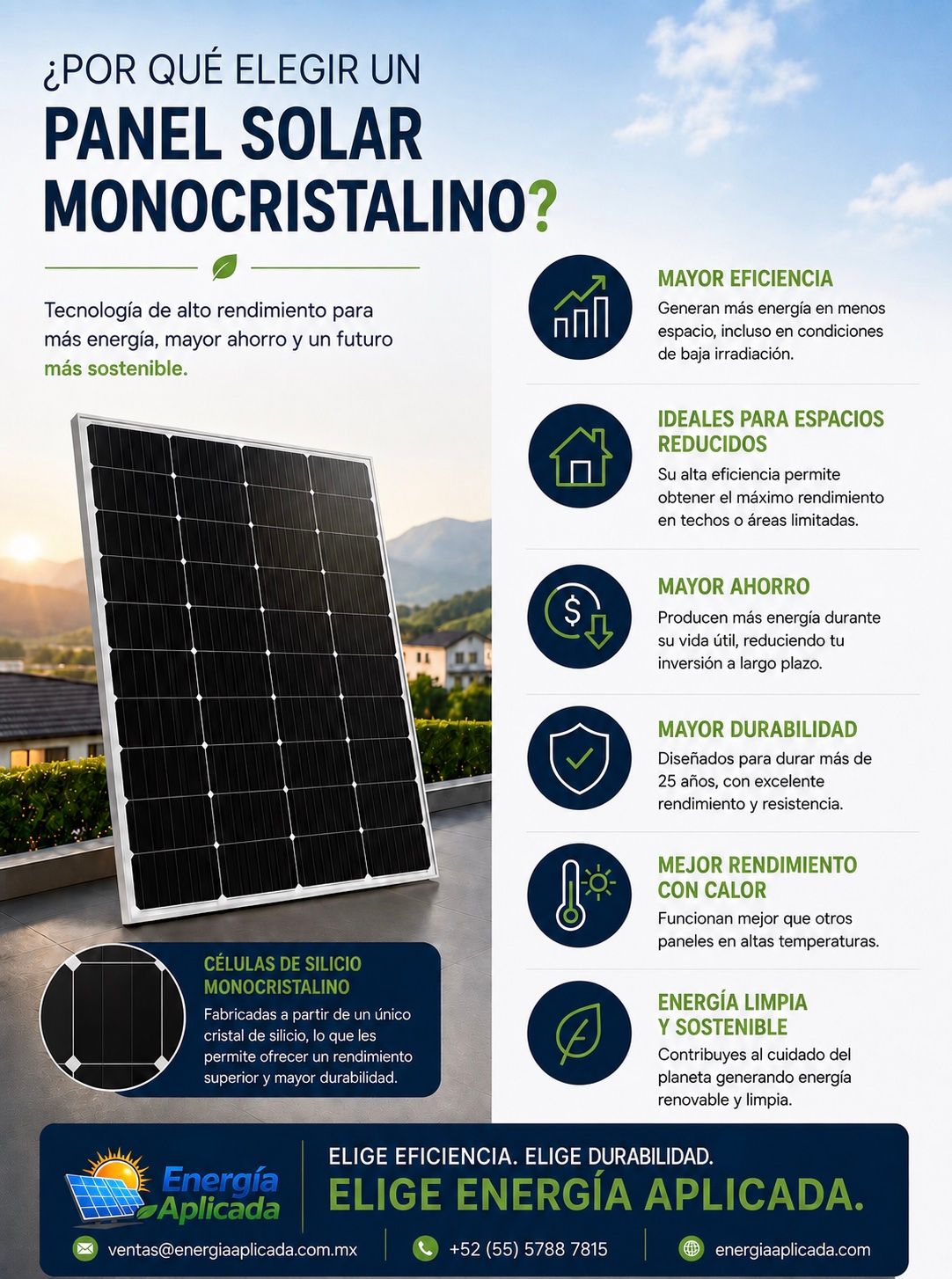 Imagen miniatura de ¿Por qué elegir un panel solar monocristalino?