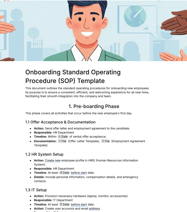 Onboarding SOP