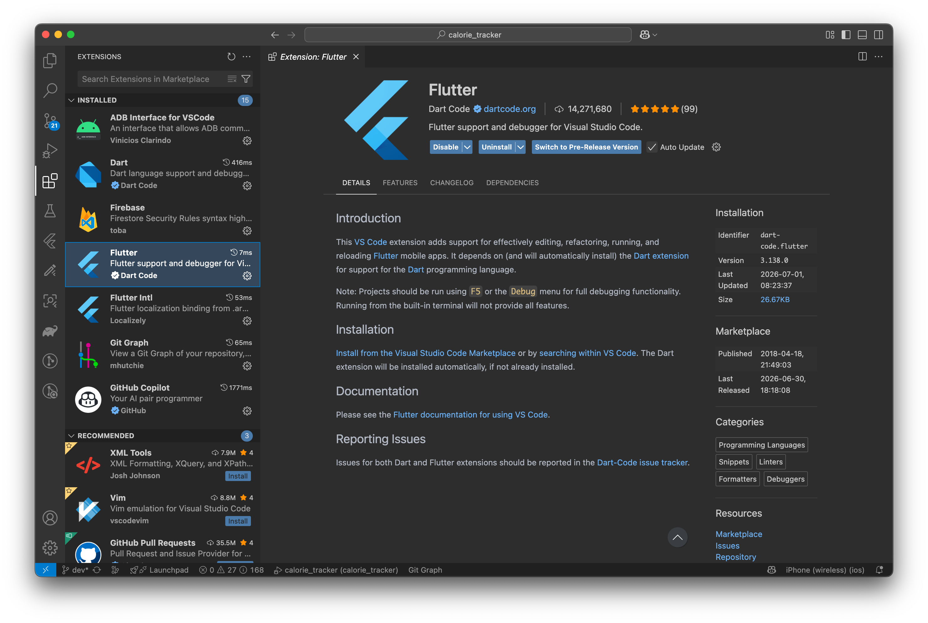 Install Flutter Extension And Dart