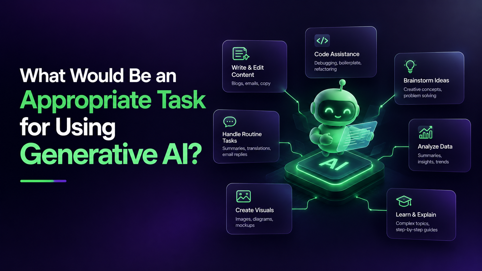 What Would Be an Appropriate Task for Using Generative AI?