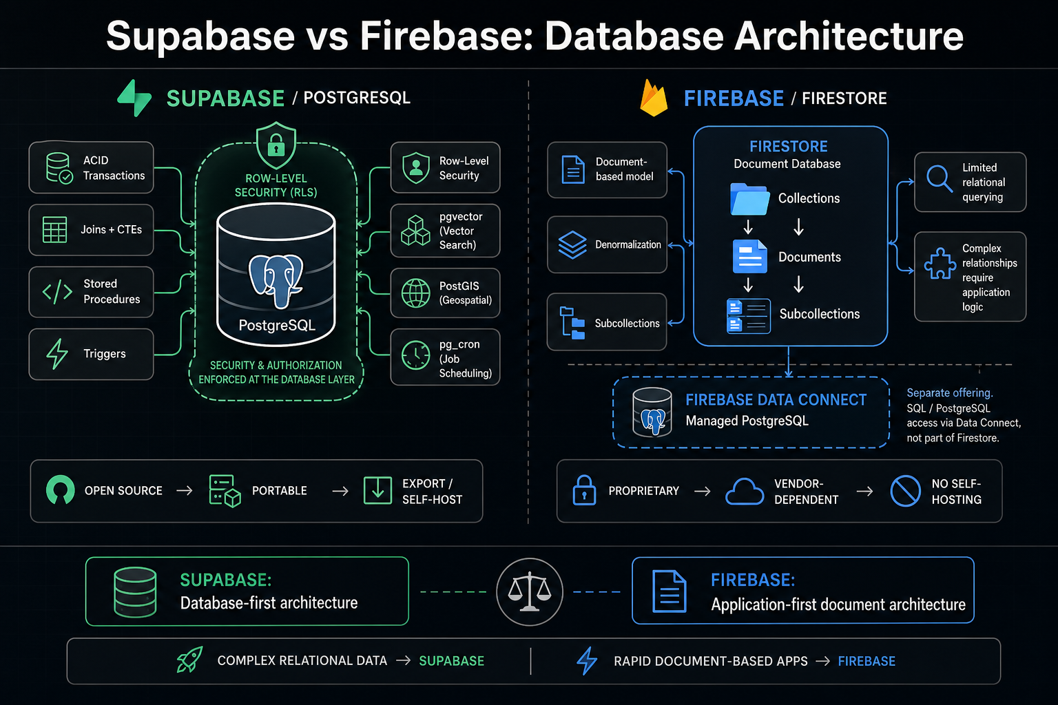 firebase-firstore vs supabase-postgresql