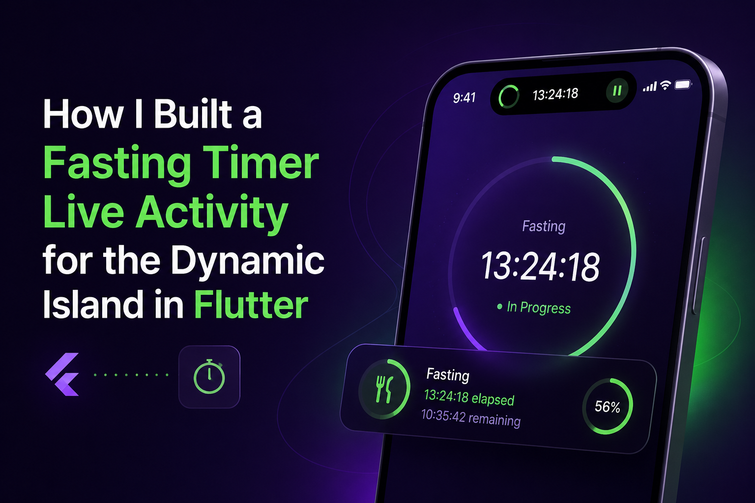 How I Built a Fasting Timer Live Activity for the Dynamic Island in Flutter