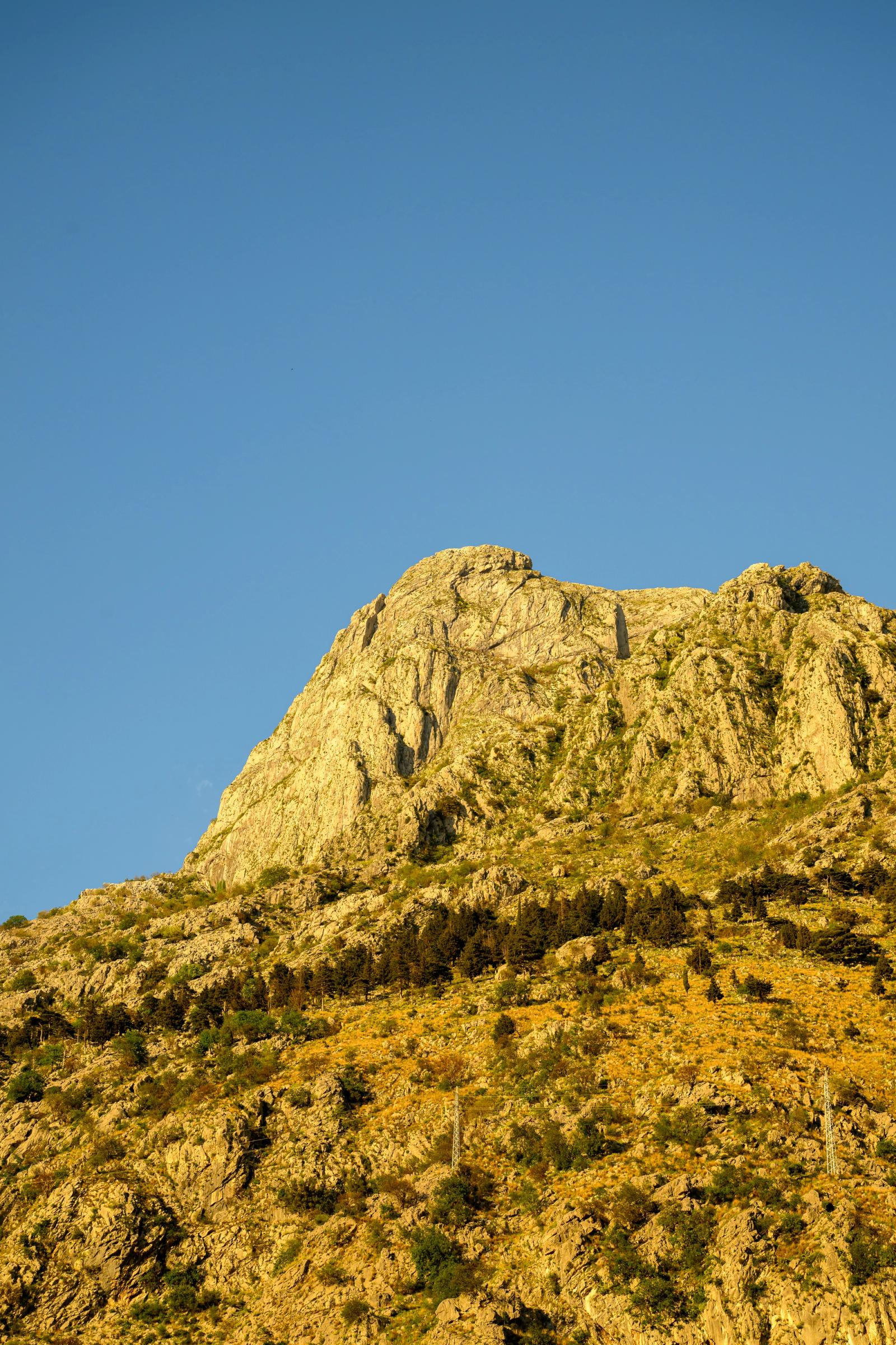 Golden Peak at Sunset