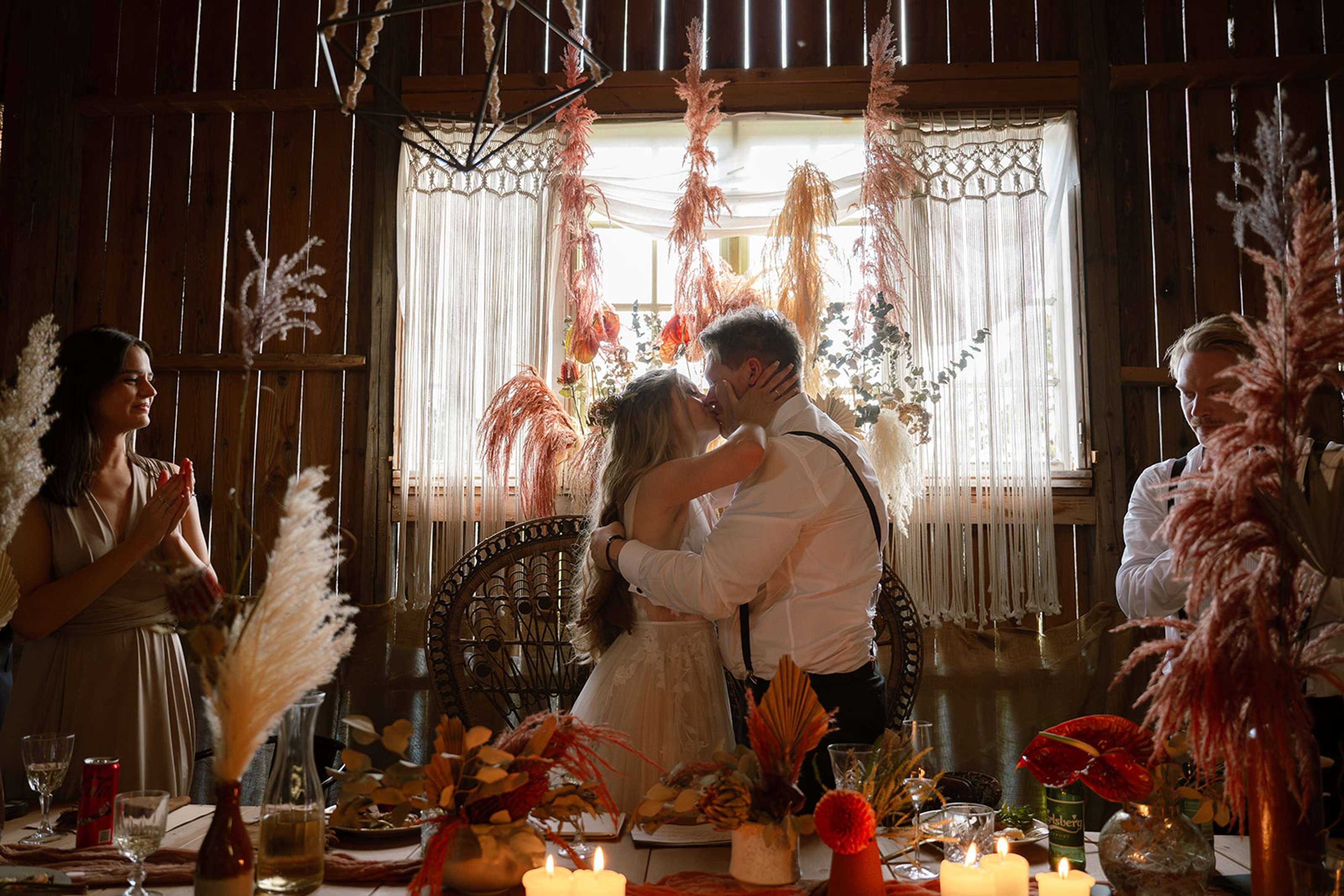 Øyeblikksbilde fra bryllupsdag