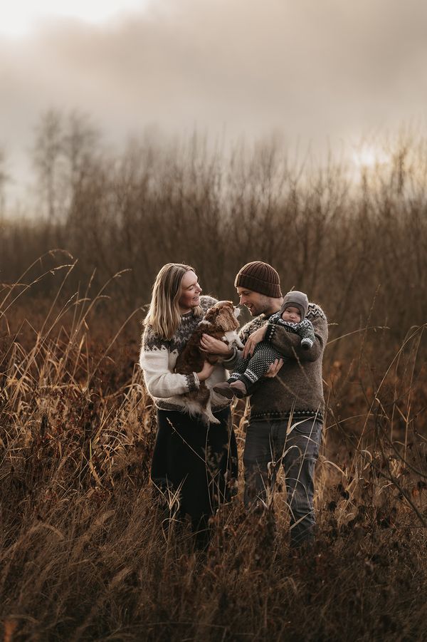 Familiefotografering i høstfarger