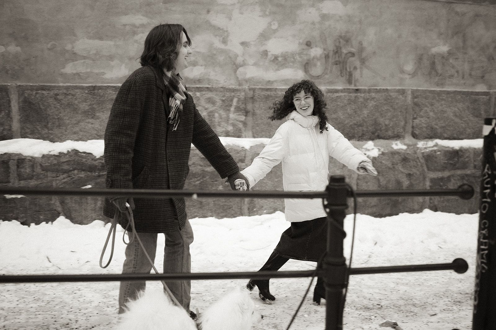 I øyeblikket på forlovelsesfotografering