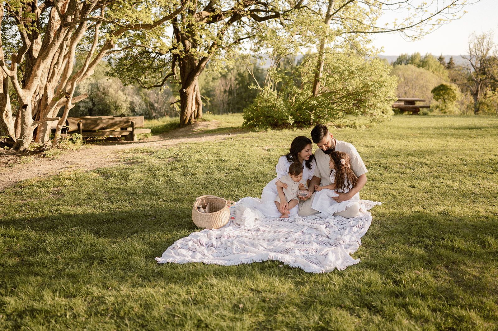 Familiefotografering ute på landet