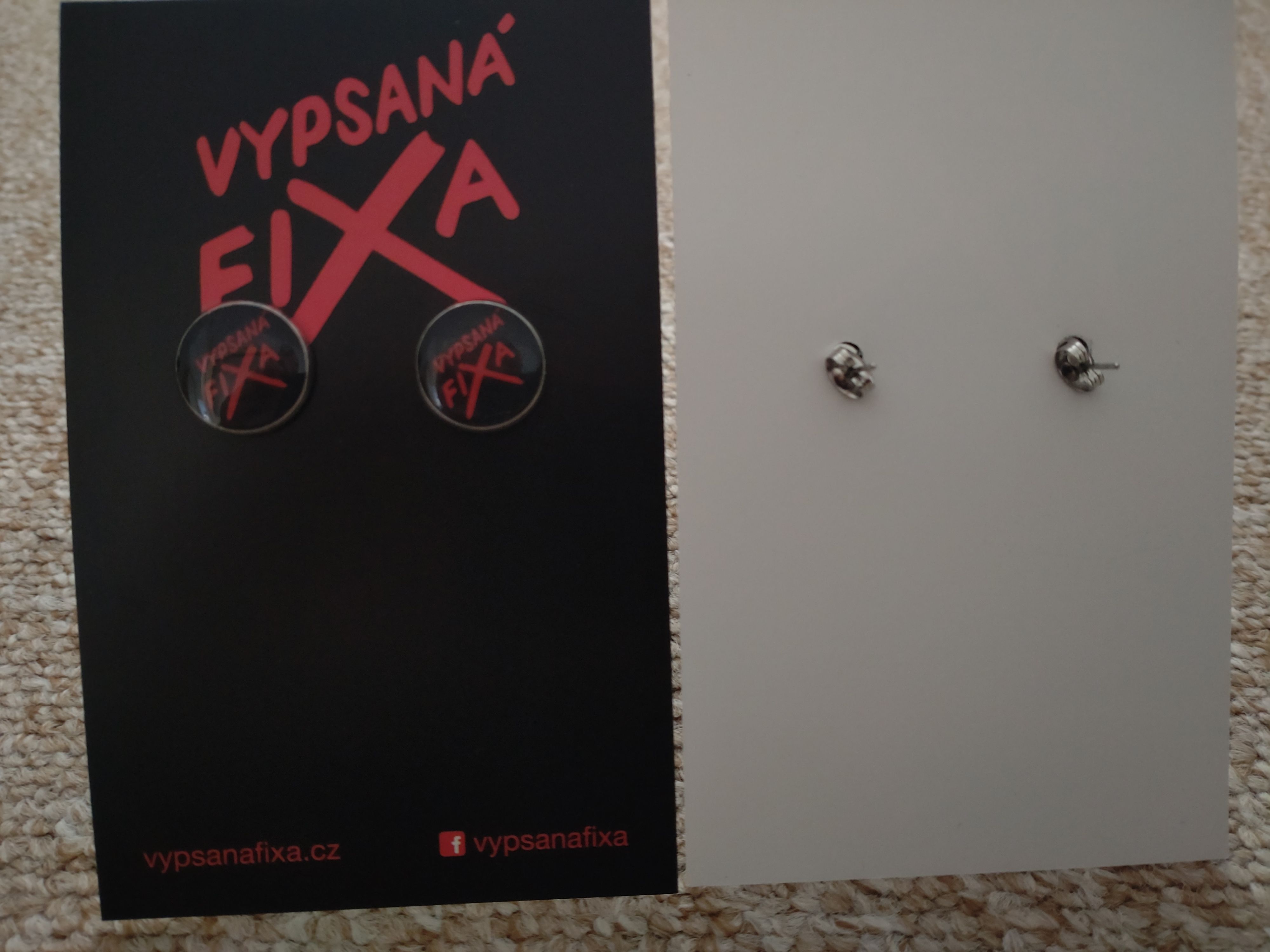 Náušnice - redX - pecky