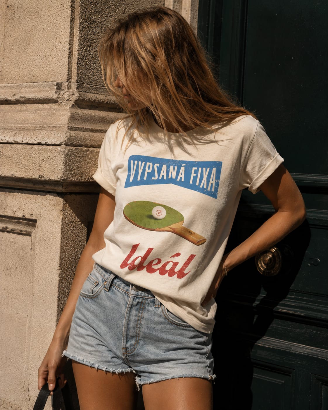 Dámské tričko - Ideál - vintage bílé