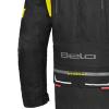 Geaca moto touring all-season BELA Transformer Negru-Galben Fluo