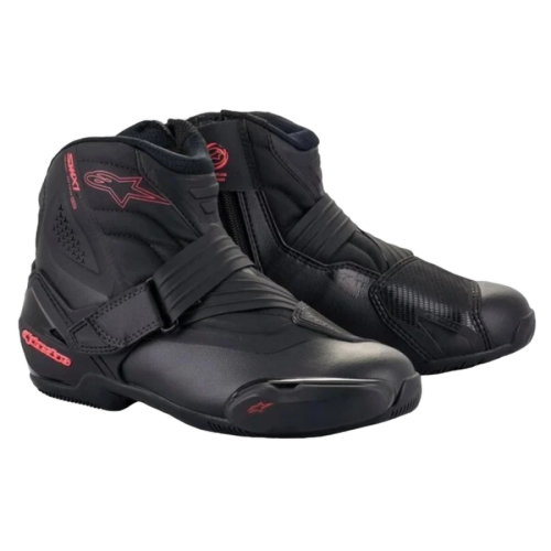 Ghete moto de dama ALPINESTARS Stella SMX-1 R V2 Vented Negru-Roz