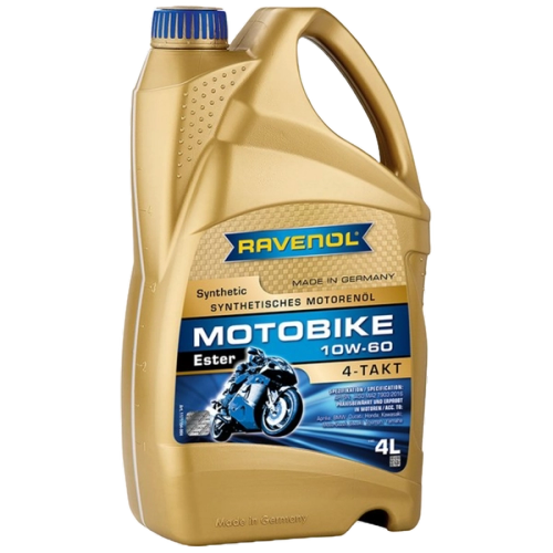 Ulei motor 4T RAVENOL Motobike Ester Full Sintetic 10W-60 4L