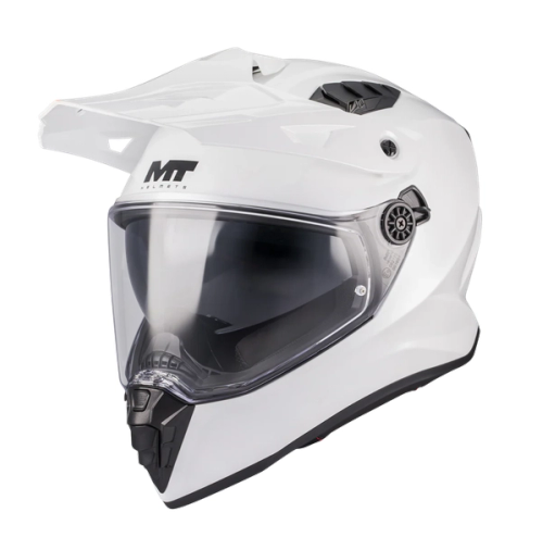 Casca moto touring/adventure MT Track SV Pure A0 alb