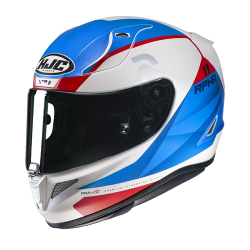 Casca moto HJC RPHA 11 Texen Alb Albastru