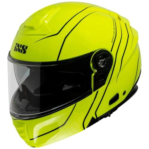 Casca moto modulara IXS460 FG 2.0 galben fluo
