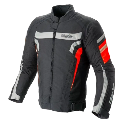 Geaca moto textil BELA Rebel Man Rider Negru-Rosu