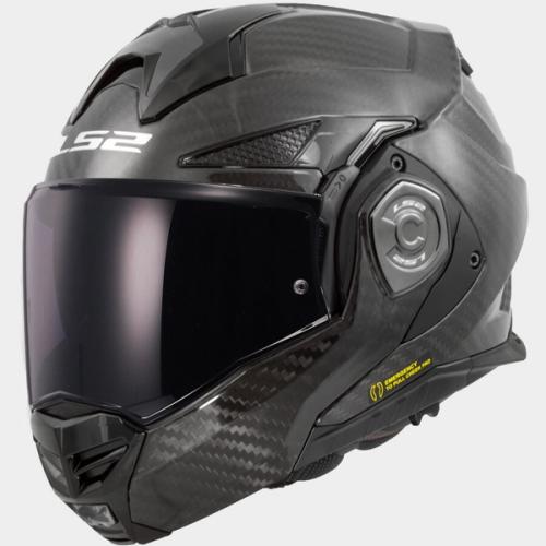 Casca moto modulara flip back LS2 FF901 Advant X Solid Carbon Mat