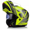Casca moto modulara LS2 FF908 Strobe 2 galben fluo pinlock inlus