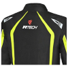 Geaca moto textil R-TECH Marshal Negru-Galben Fluor