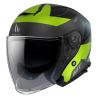 Casca Open-Face MT Thunder 3 SV Jet Cooper A3 galben fluor mat