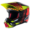 Casca moto Cross-Enduro ALPINESTARS SM5 Solar Flare Rosu-Galben Fluo