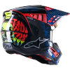 Casca moto Cross-Enduro ALPINESTARS SM5 Solar Flare Rosu-Albastru