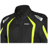 Geaca moto textil R-TECH Marshal Negru-Galben Fluor