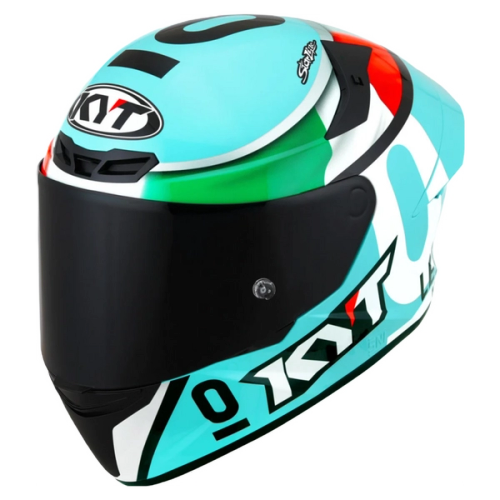 Casca moto KYT TT-Course Leopard Replica Tricolore