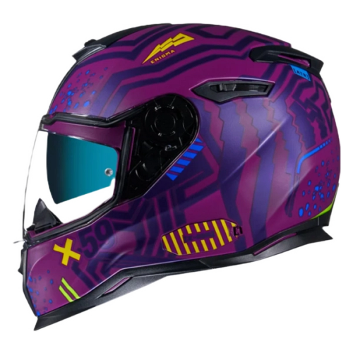 Casca moto NEXX SX.100 Enigma Aubergine MT