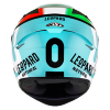 Casca moto KYT TT-Course Leopard Replica Tricolore