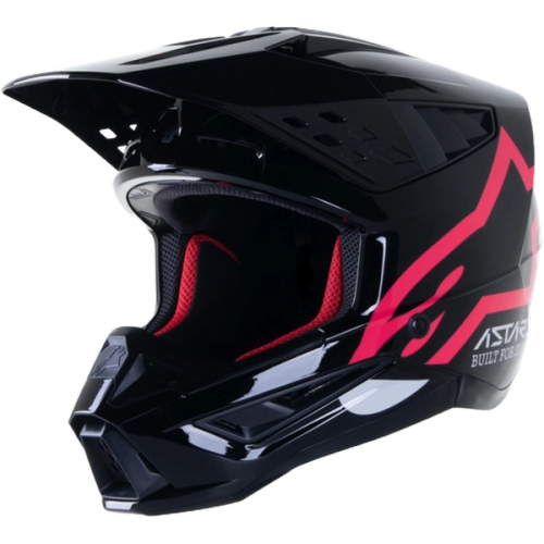 Casca moto Cross-Enduro ALPINESTARS SM5 Compass Negru-Roz