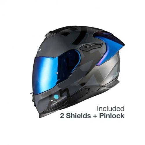 Casca moto NEXX Y.100R Nippon Premium Grey (pinlock inclus + viziera cadou)