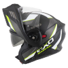 Casca moto modulara SCORPION EXO-930 Navig Negru-Galben Fluor