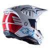 Casca moto Cross-Enduro ALPINESTARS SM5 Action Alb-Albastru