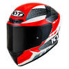 Casca moto KYT TT-Course Gear Negru+Rosu