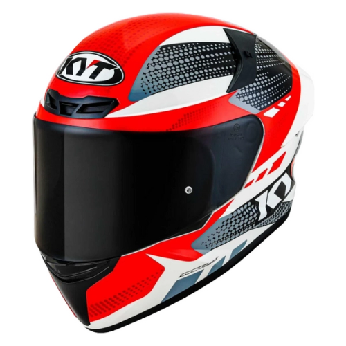 Casca moto KYT TT-Course Gear Negru+Rosu